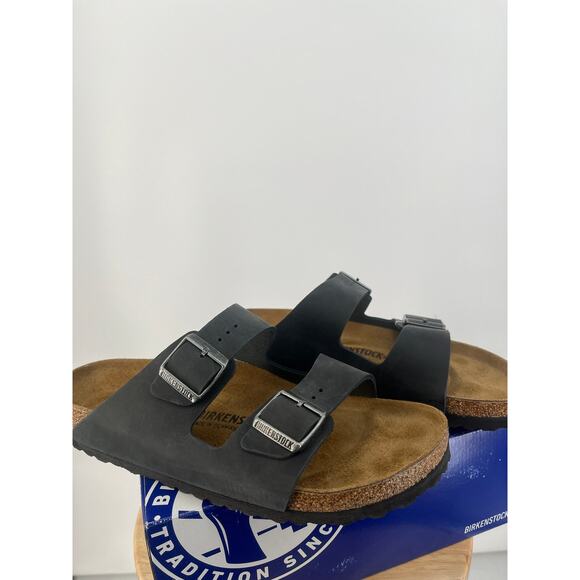 Birkenstock Arizona BS Mens 11 EU 44 Black Narrow fit - Picture 4 of 5